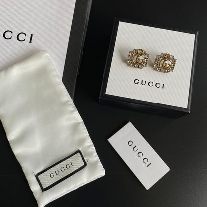 High-End Brass G-brand Earrings