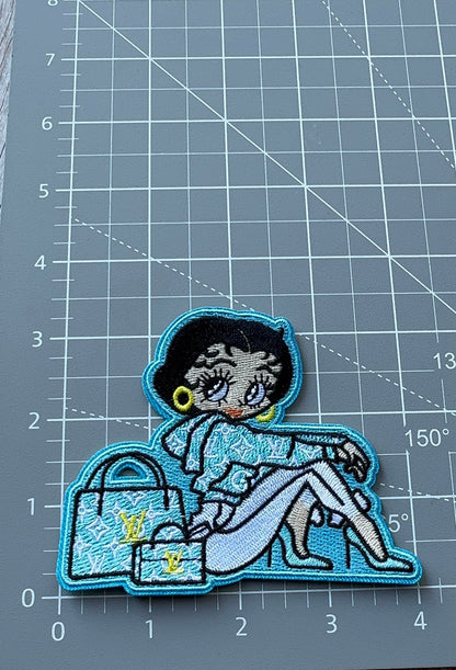 Ms Betty double Tote Iron on Patch