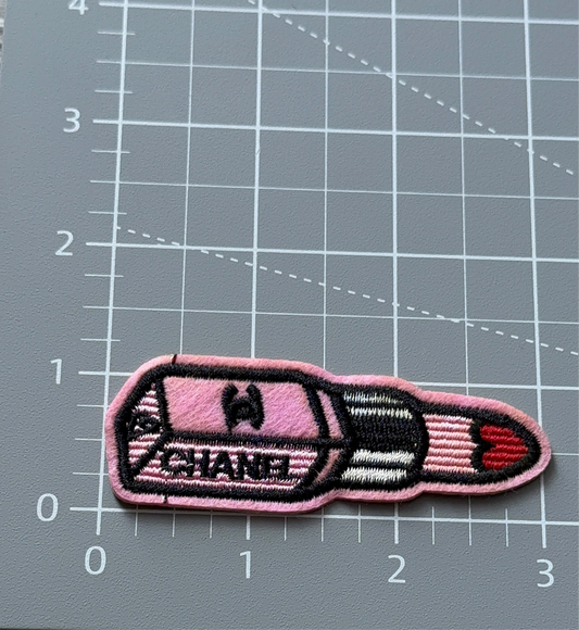 C. C lipstick patch