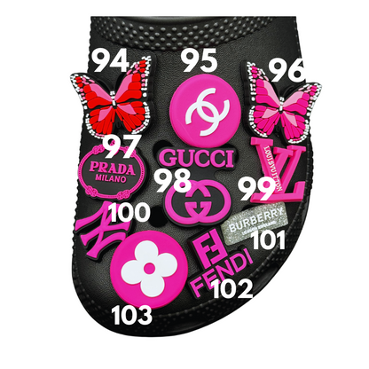 PVC Designer Shoe Charms - 01 - 131