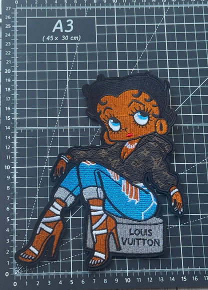 XL Iron on LV Patch -