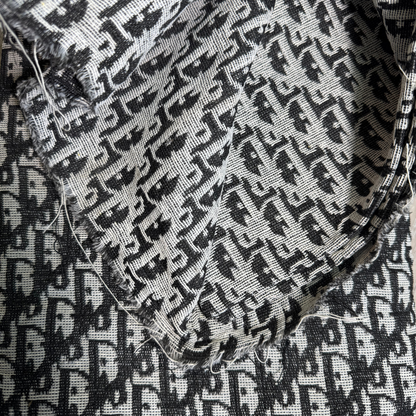 CD Jacquard Monogram Fabric - Black