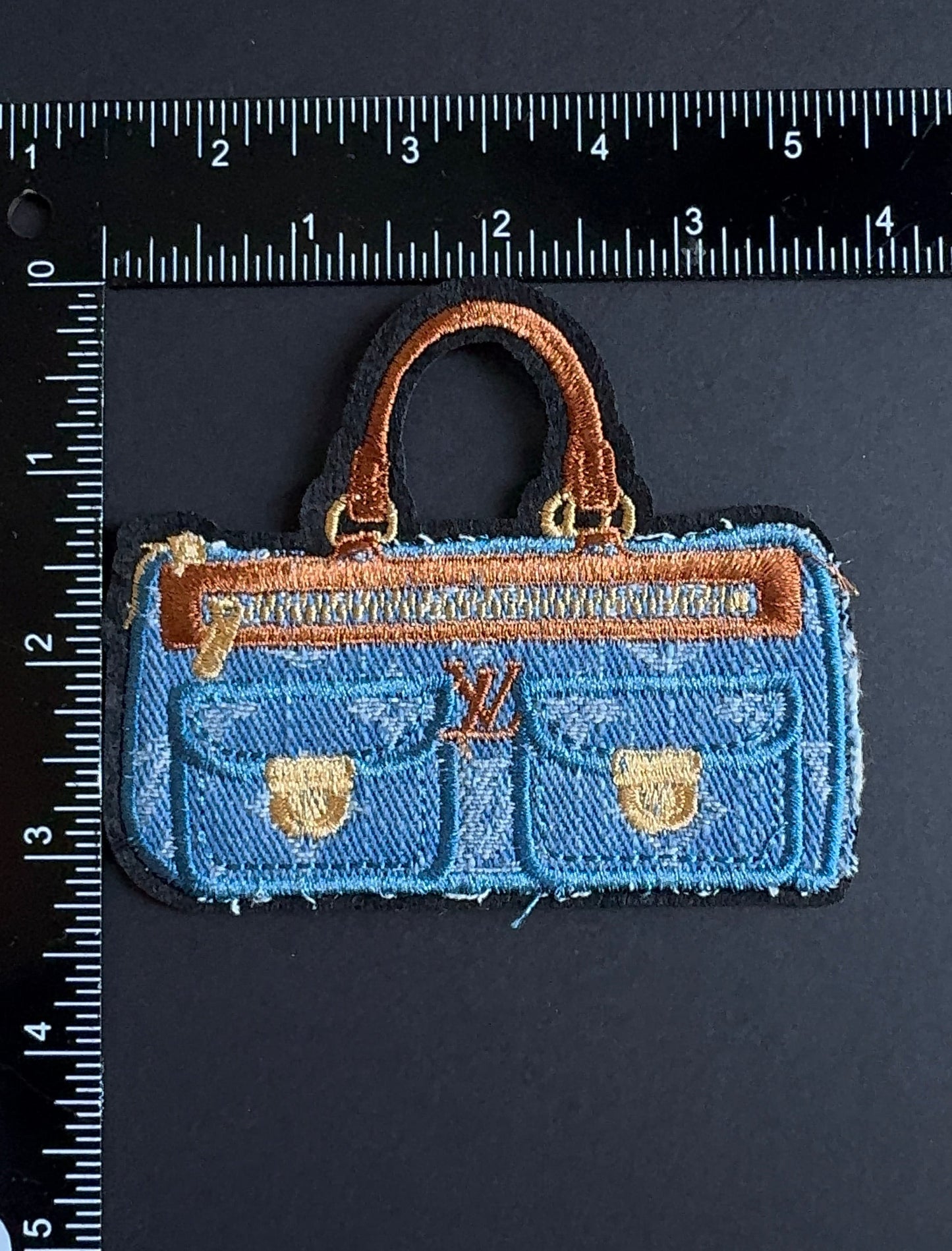 LV Denim duffle Bag patch