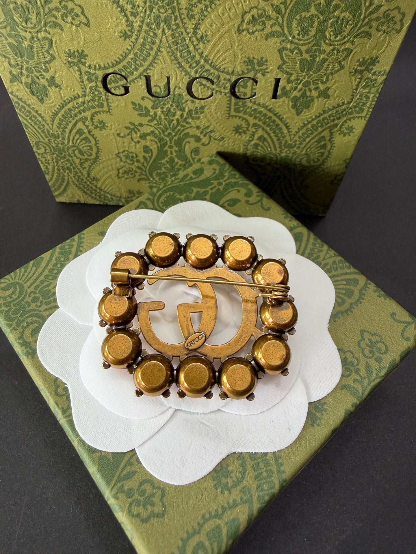 Top quality Gucci Brass Brooch pin