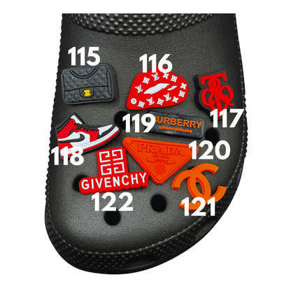 PVC Designer Shoe Charms - 01 - 131