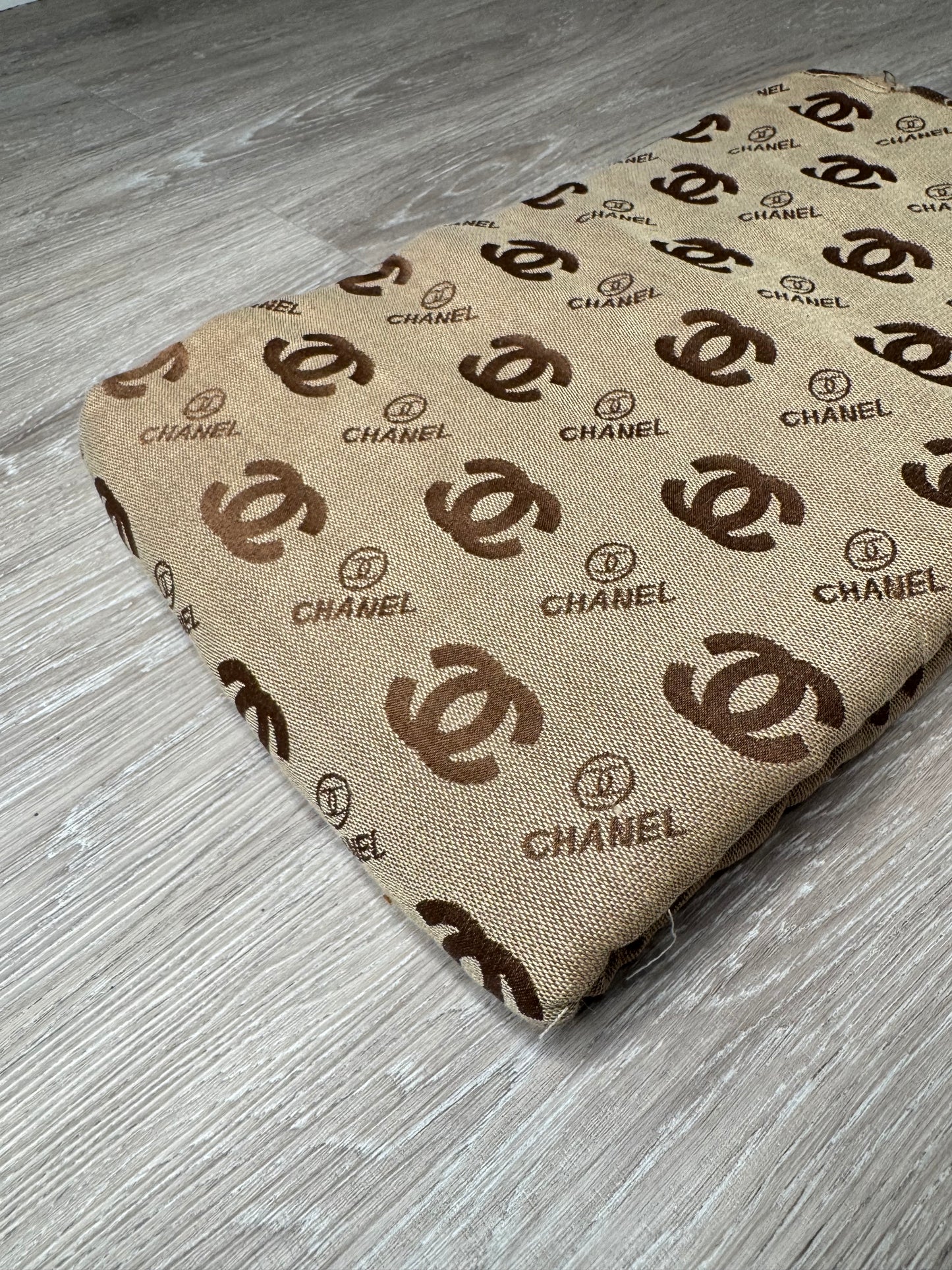 C.C Brown jacquard fabric