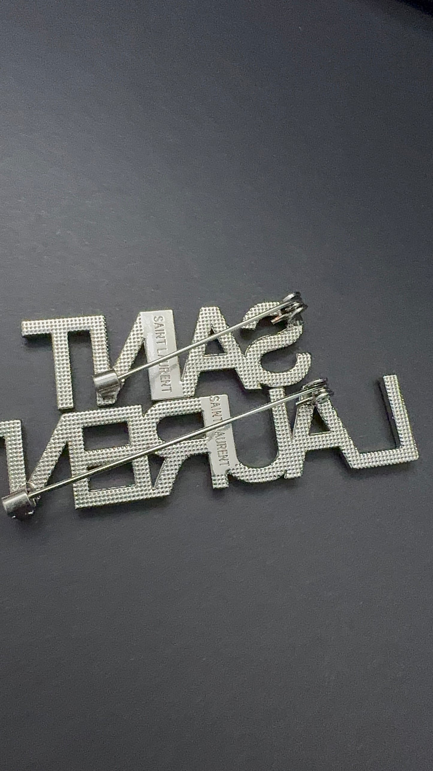 Luxury S L Silver Brooch pin