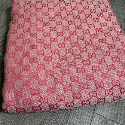 Pink GG Designer Inspired Jacquard Fabric - G02