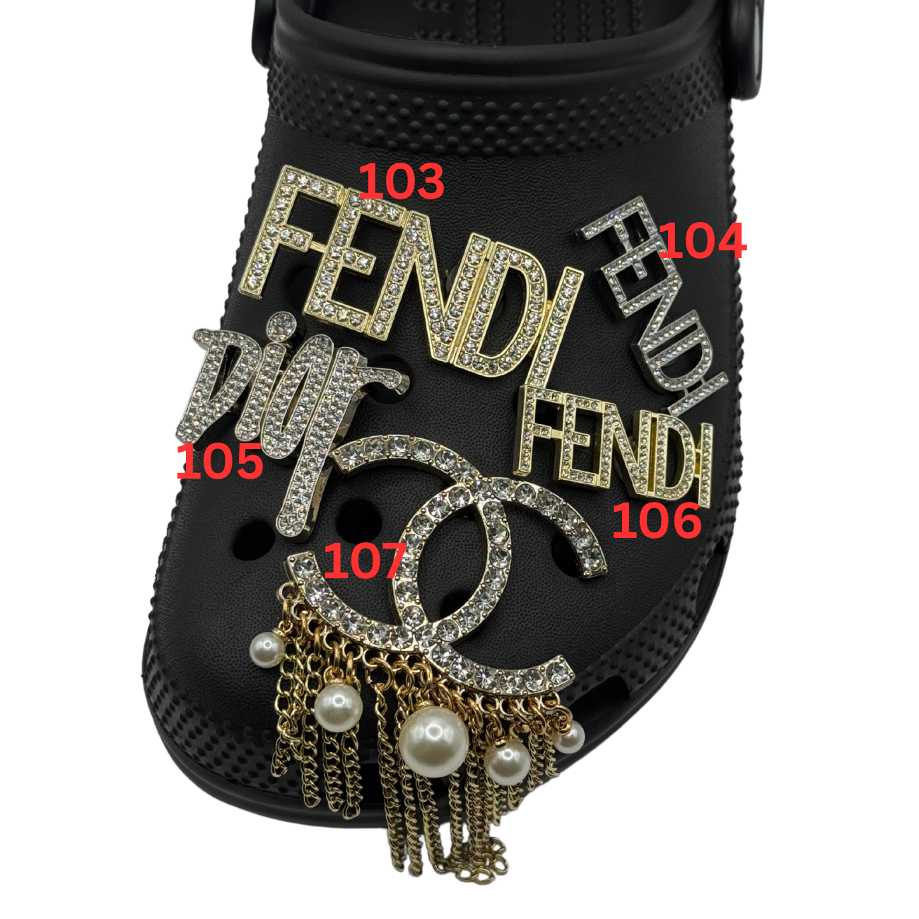 Designer inspired Croc Charms 01 - 153