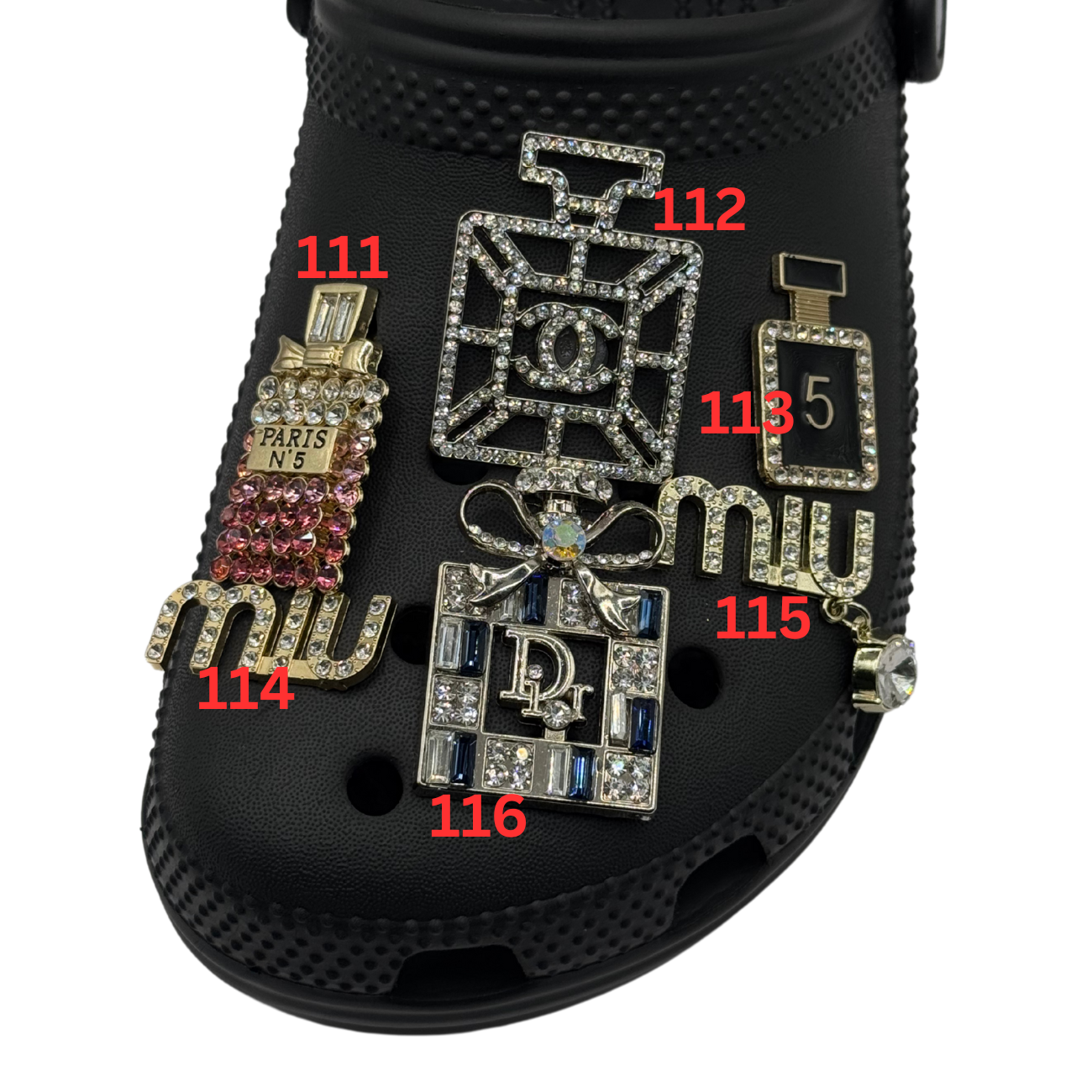 Luxury Bling Shoe Charms 100-199