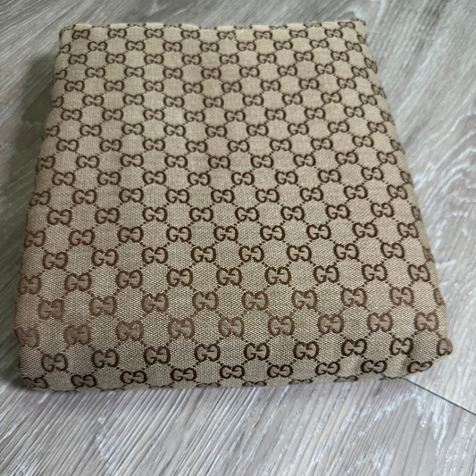 GG Designer Inspired Jacquard Fabric-Classic Tan