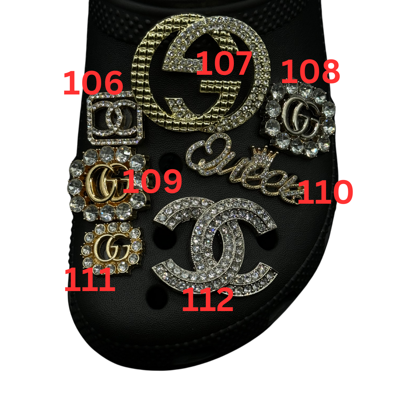 Luxury Shoe Charms 100-199