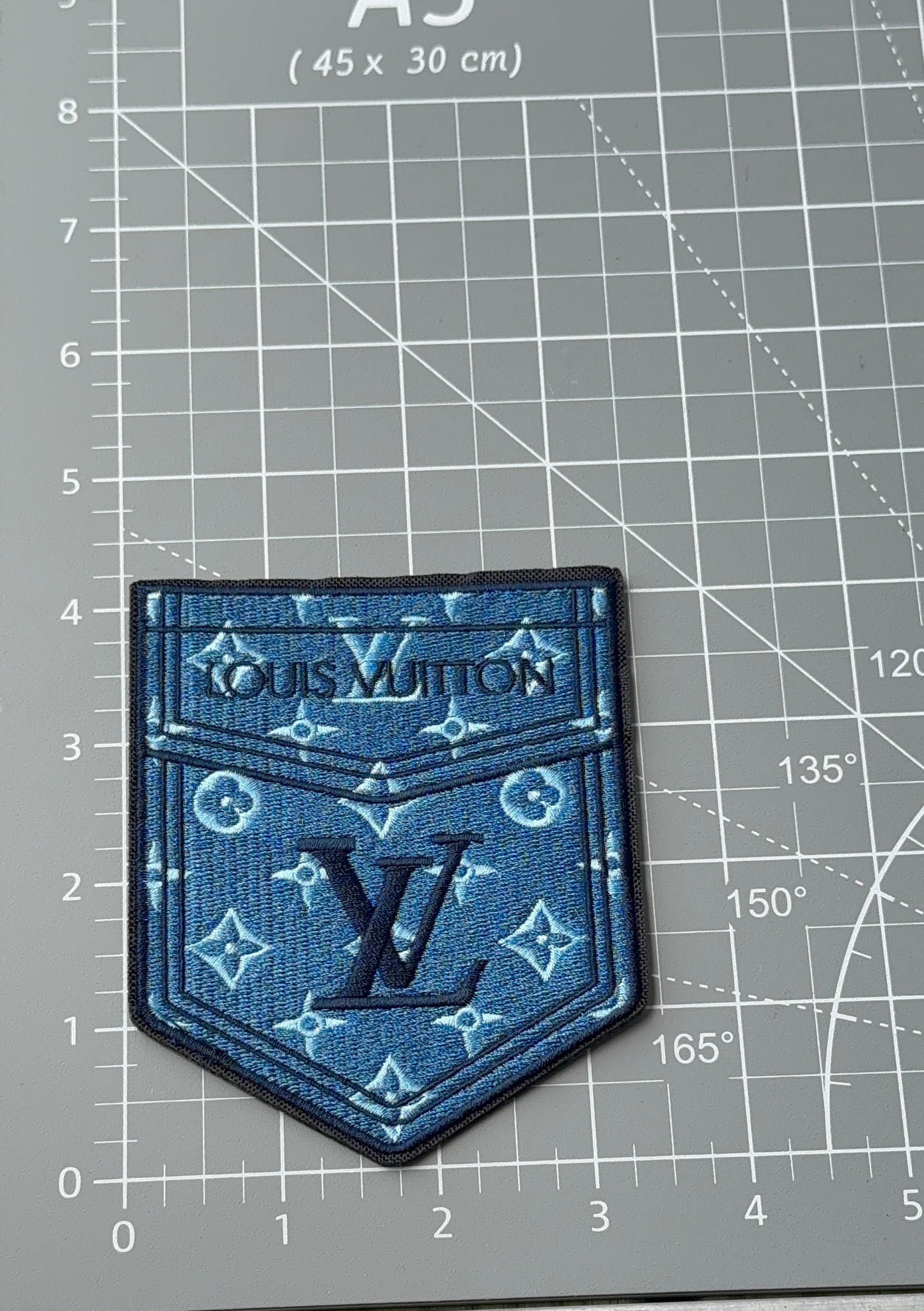 L.V Denim Pocket patch