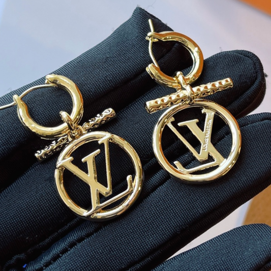 High Quality Luxury Dangle Women's Earrings - Gold