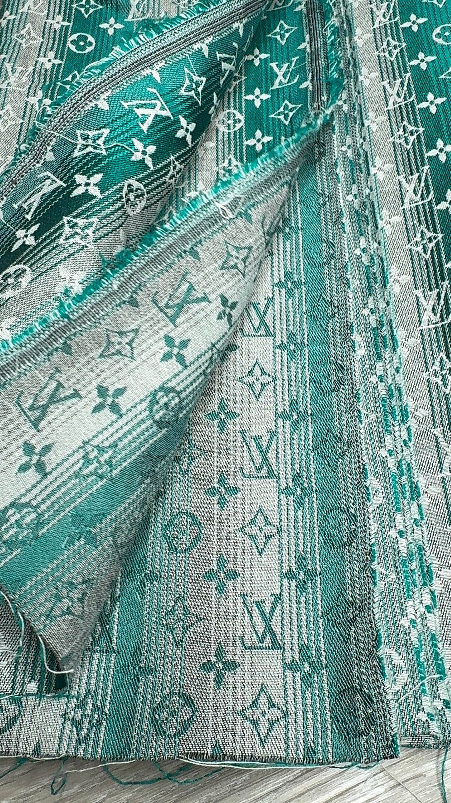 Two-tone Green L08 Jacquard fabric