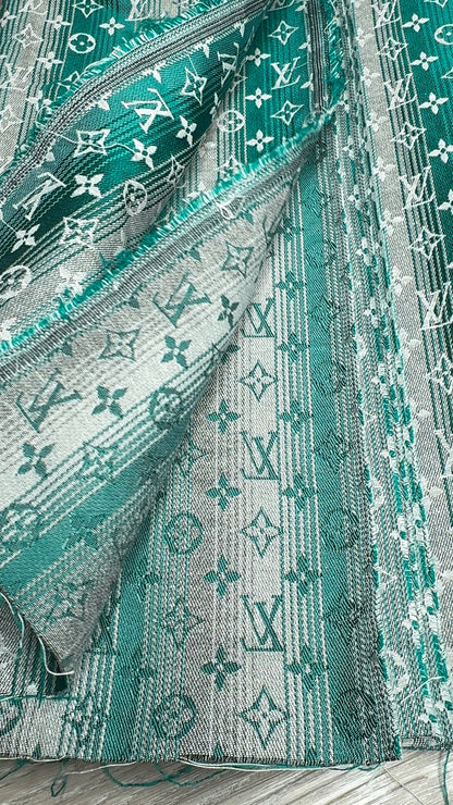 Two-tone Green L08 Jacquard fabric