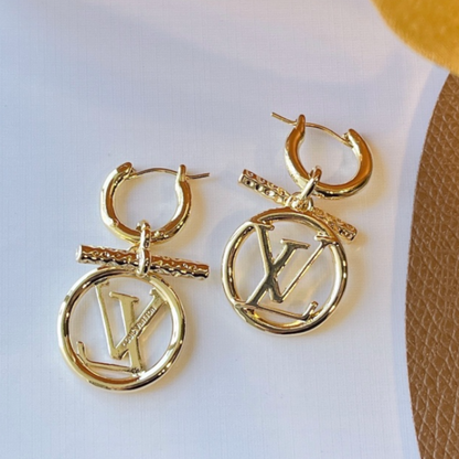 High Quality Luxury Dangle Women's Earrings - Gold