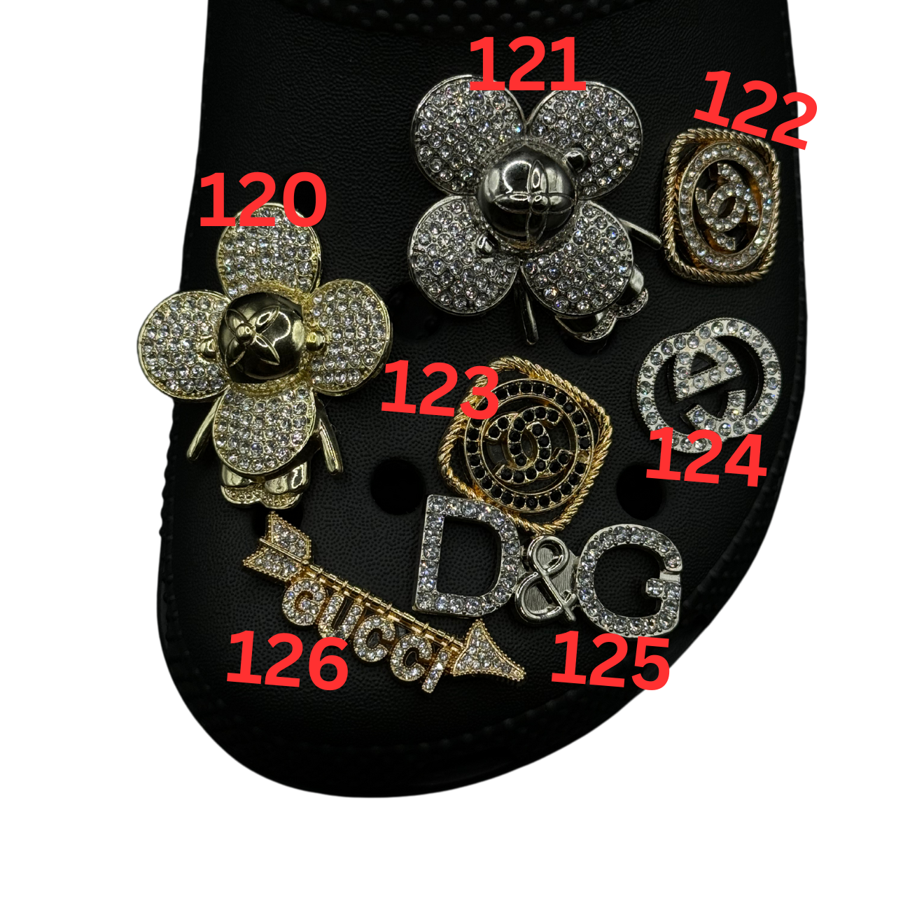 Luxury Shoe Charms 100-199