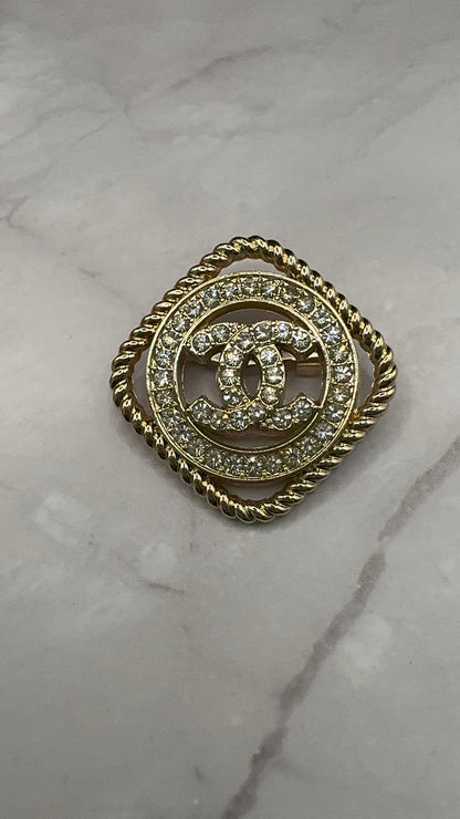 Luxury C.C Gold/Silver brooch