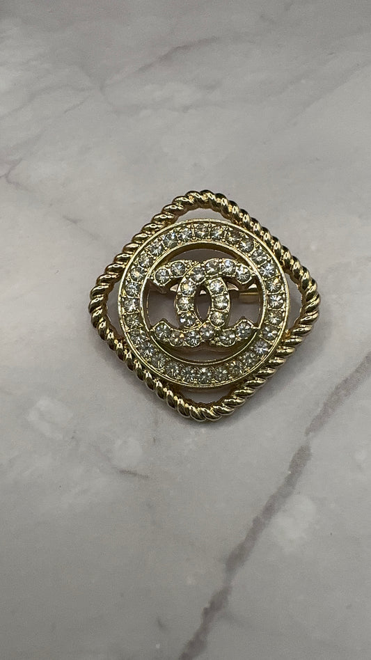 Luxury C.C Gold/Silver brooch