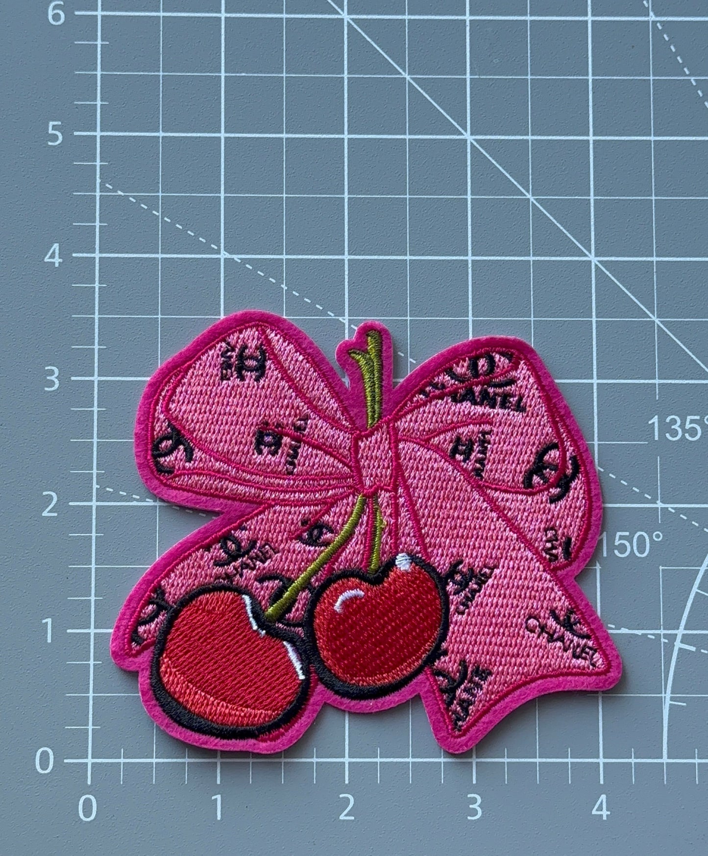 Pink Bow and Cherry Patch