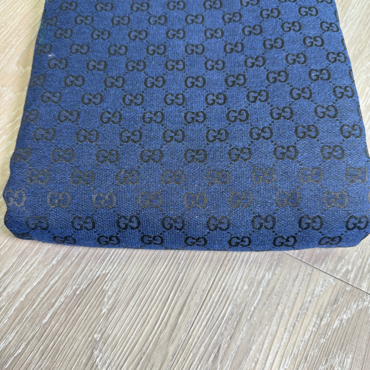 GG Designer Inspired Jacquard Fabric - Blue G03