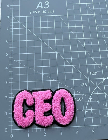 CEO pink patch