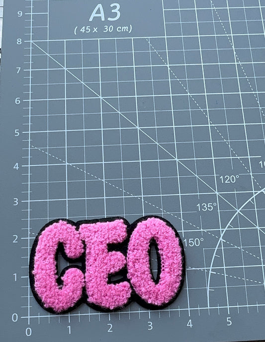 CEO pink patch