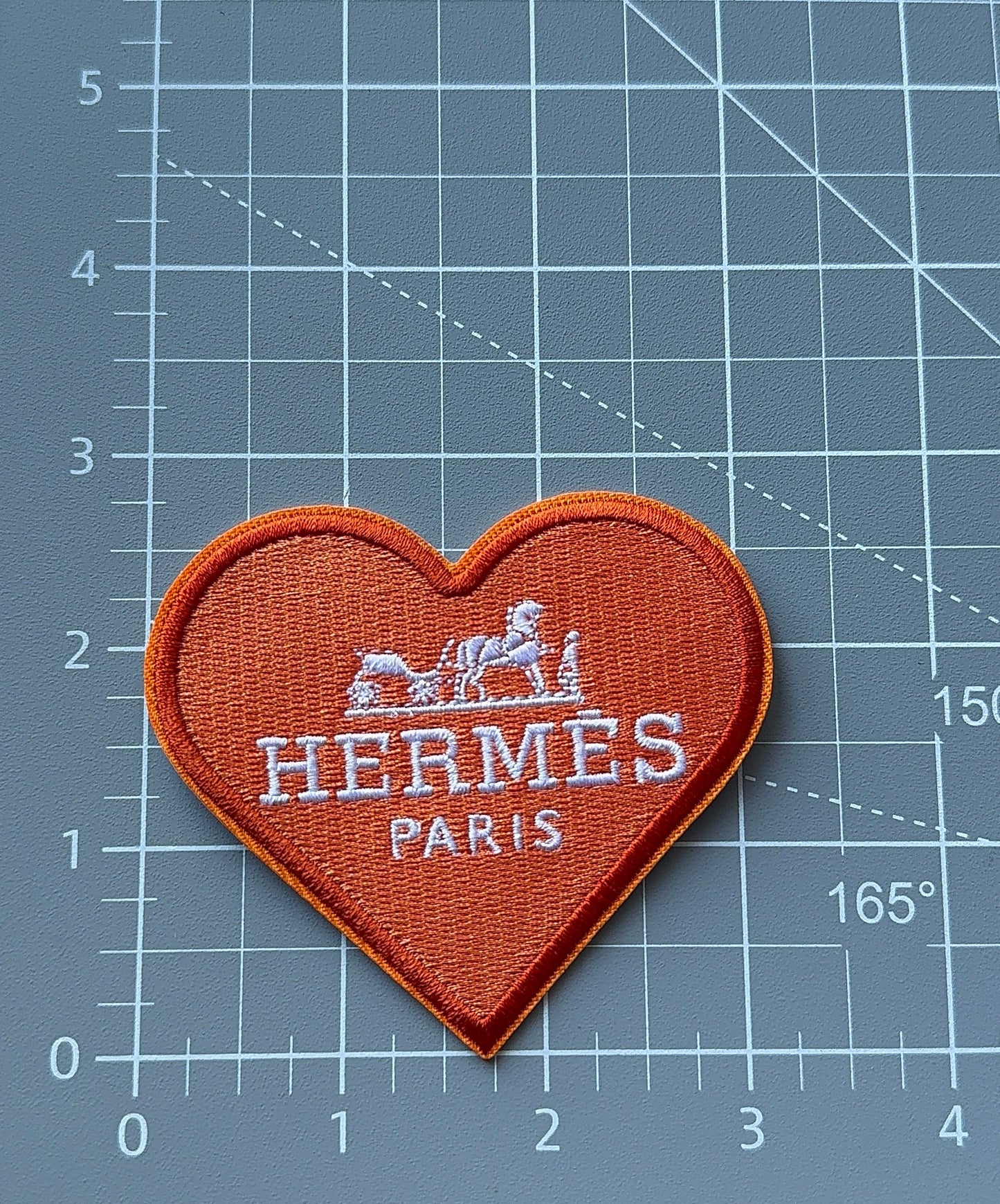 Orange Heart Patch