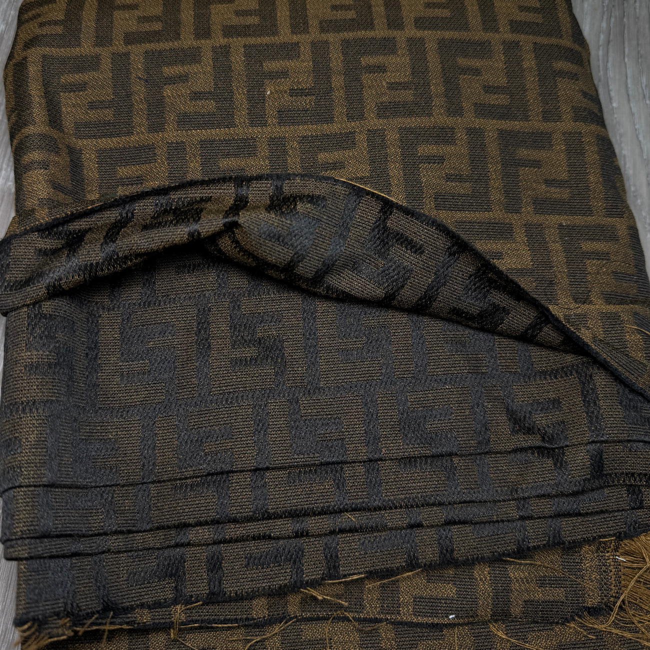 FF01 Designer Inspired Jacquard Fabric- Brown