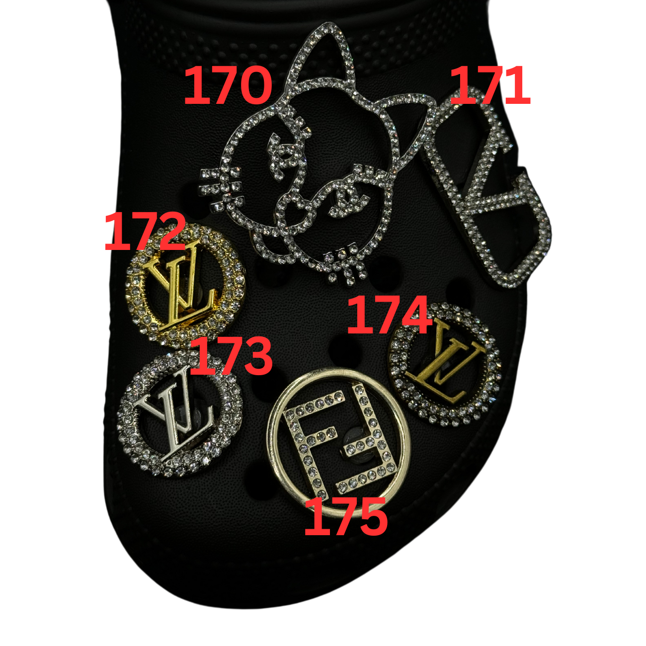 Luxury Shoe Charms 100-199