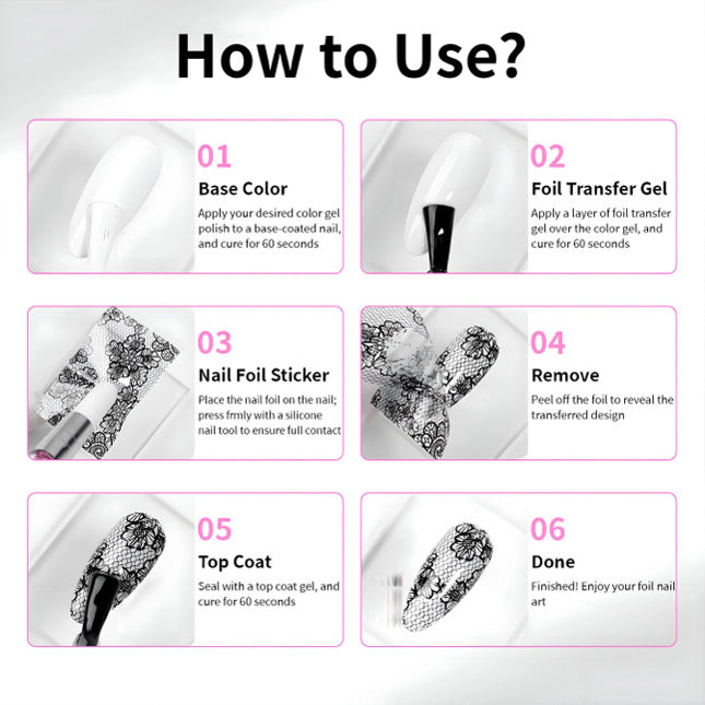 HEMA-Free Nail Transfer Foil Gel – Long-Lasting Foil Adhesive | 15ml
