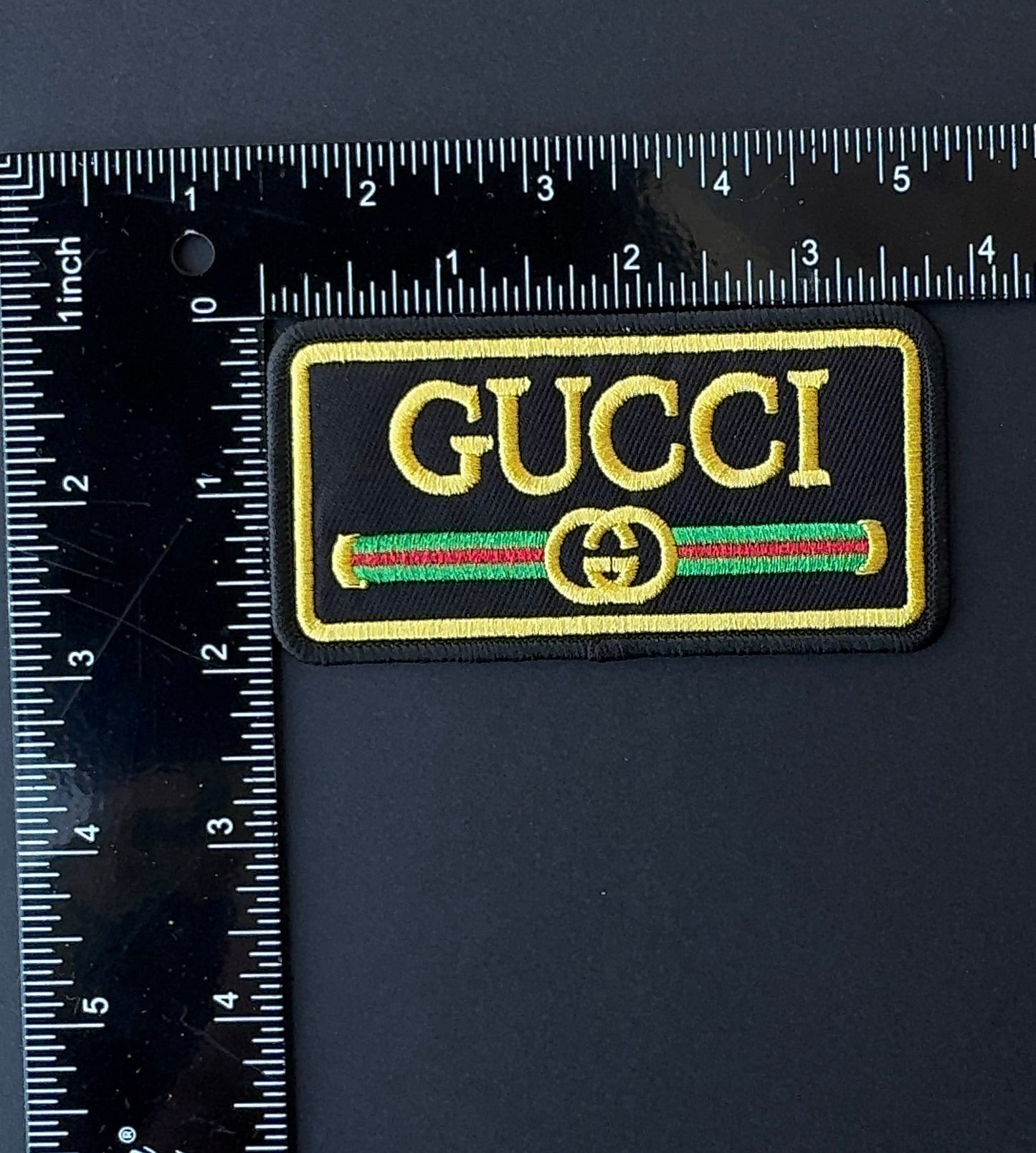 Black suede G.G Patch