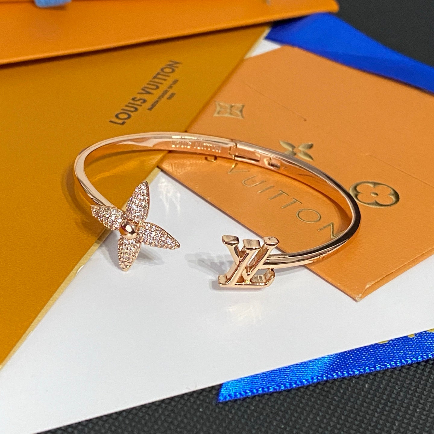 Titanium Steel LV inspired  Bracelet