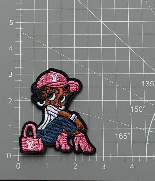 L.V Betty Pink hat Patch