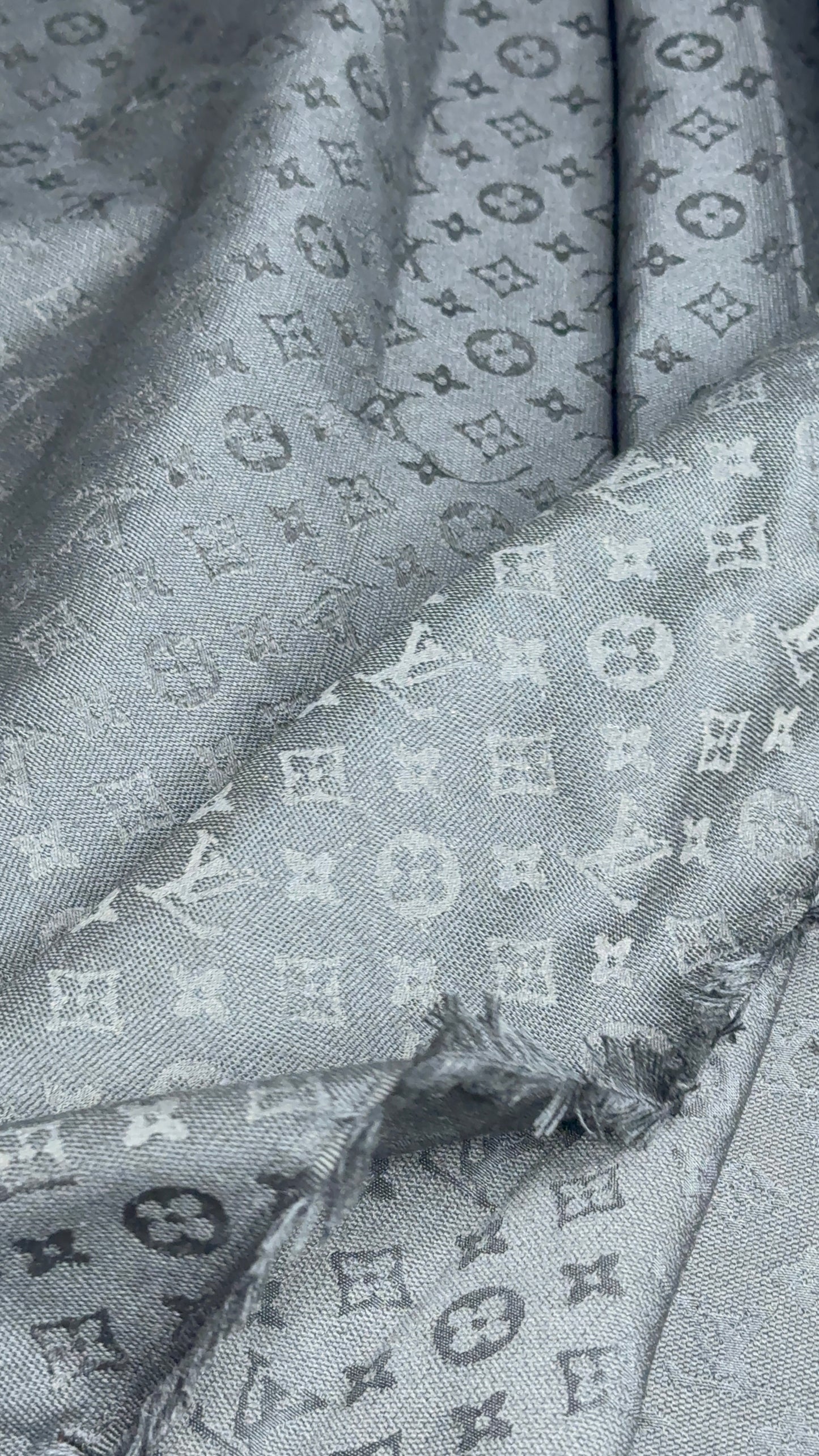 Black L.V Jacquard Fabric