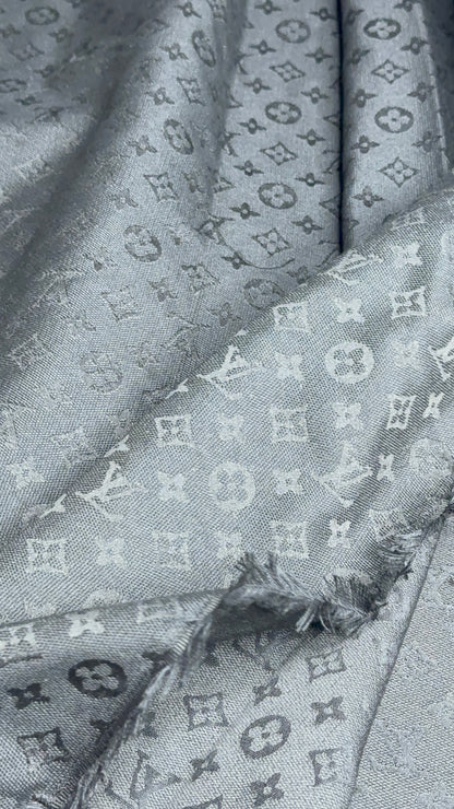 Black L.V Jacquard Fabric