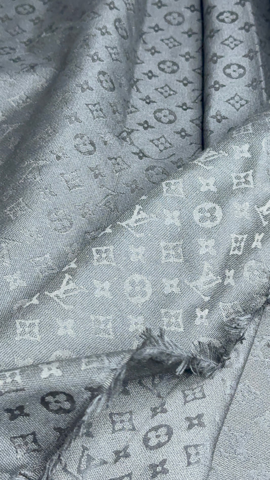 Black L.V Jacquard Fabric