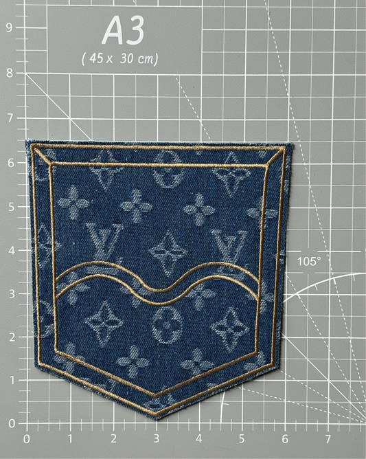 Denim pocket Iron-on Embroidery Patch