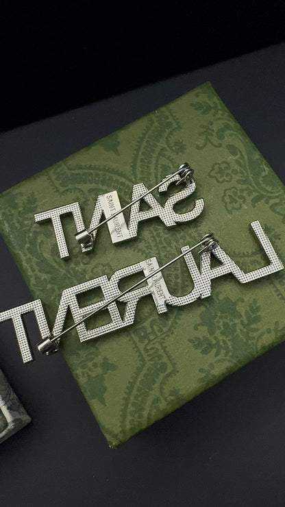 Luxury S L Silver Brooch pin