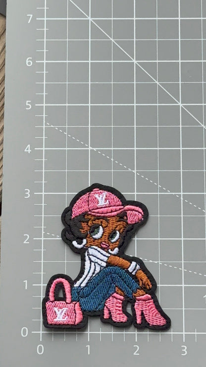 L.V Betty Pink hat Patch
