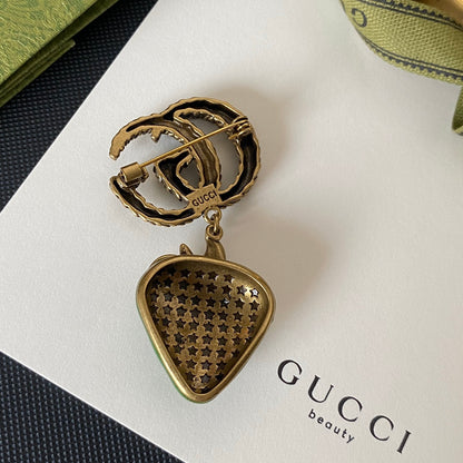 Luxury vintage G.G Brooch