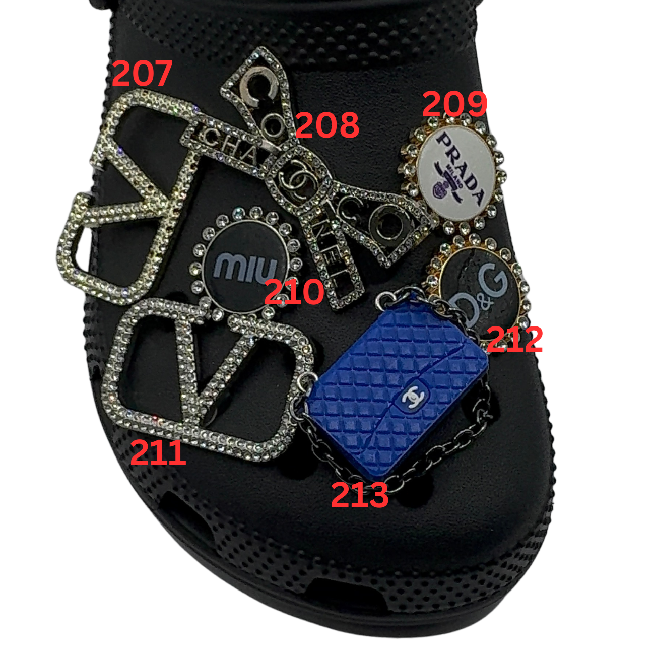 Designer inspired Croc Charms 01 - 153