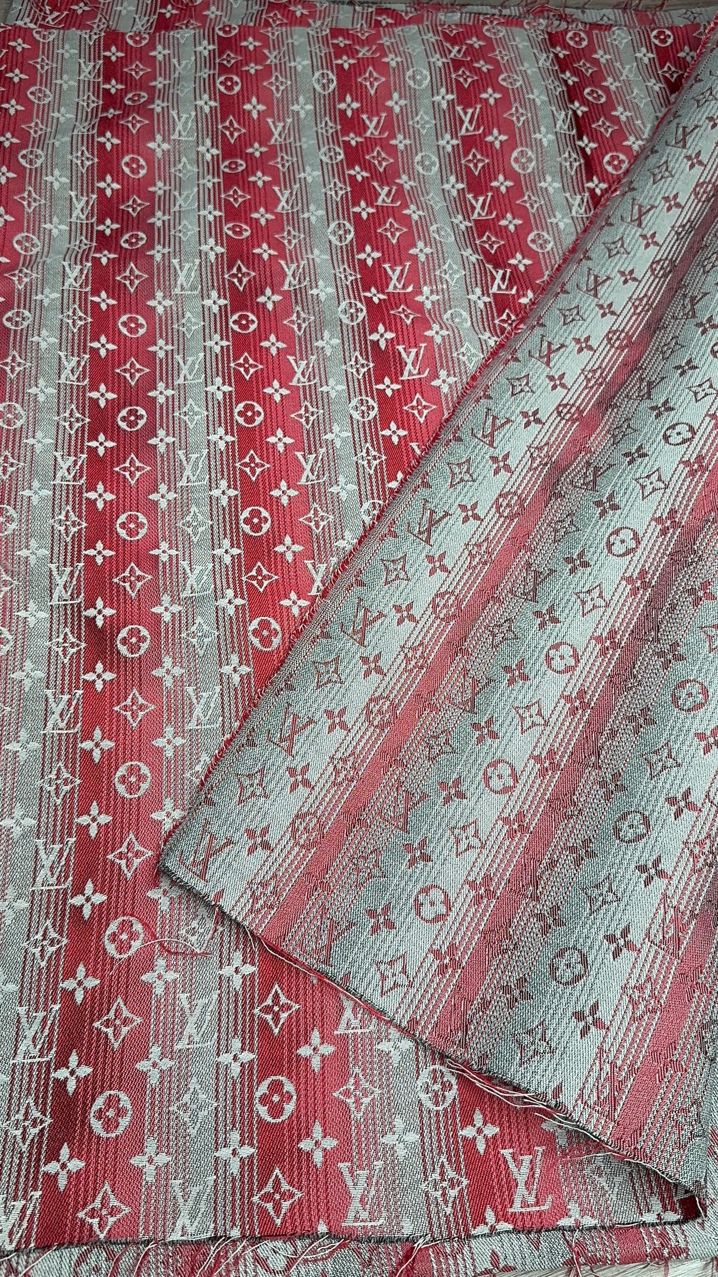Two-tone Red L09 Jacquard fabric