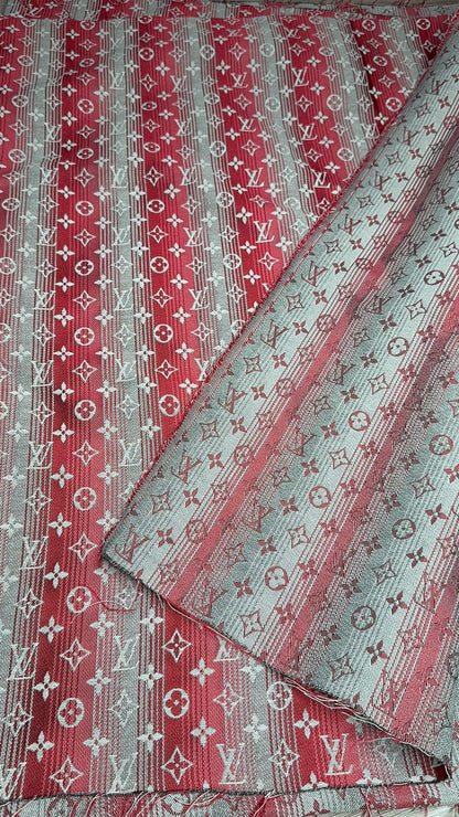 Two-tone Red L09 Jacquard fabric