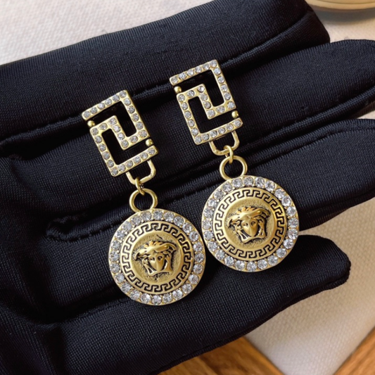 High Quality Luxury Dangle Women's Earrings - Gold
