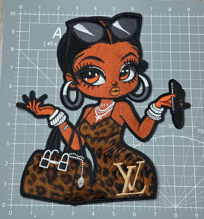 XL animal print dress Baddie patch