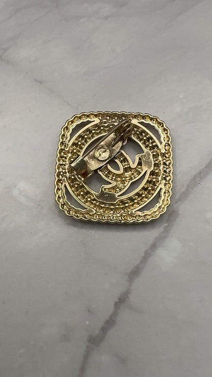 Luxury C.C Gold/Silver brooch
