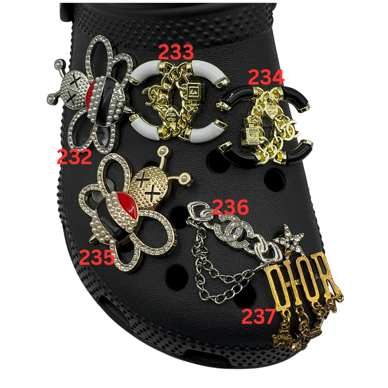Designer inspired Croc Charms 01 - 153