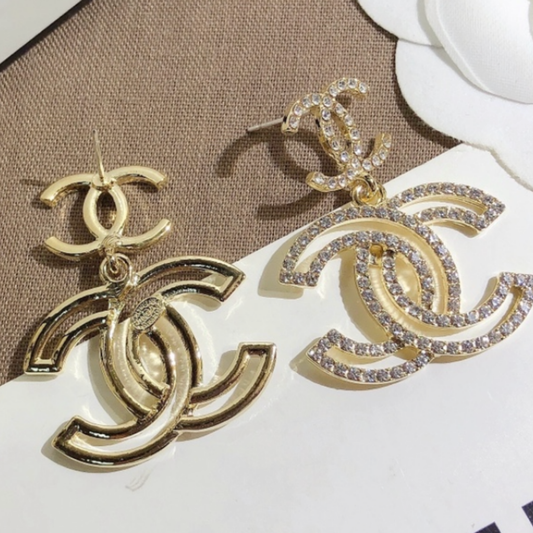 High Quality Luxury Dangle Women's Earrings - Gold